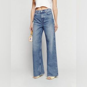 Reformation Cary High Rise Slouchy Wide Leg Jeans NWT